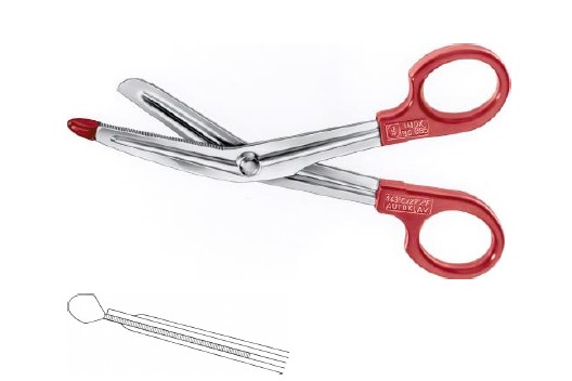 Універсальні ножиці червоні 145 мм